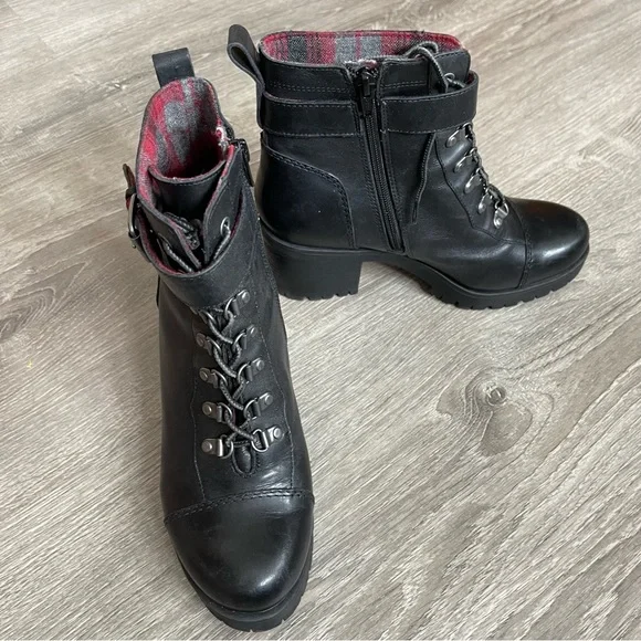 *Nine West Ursala Leather “Logger” Boot Sz 8 - Picture 3 of 11